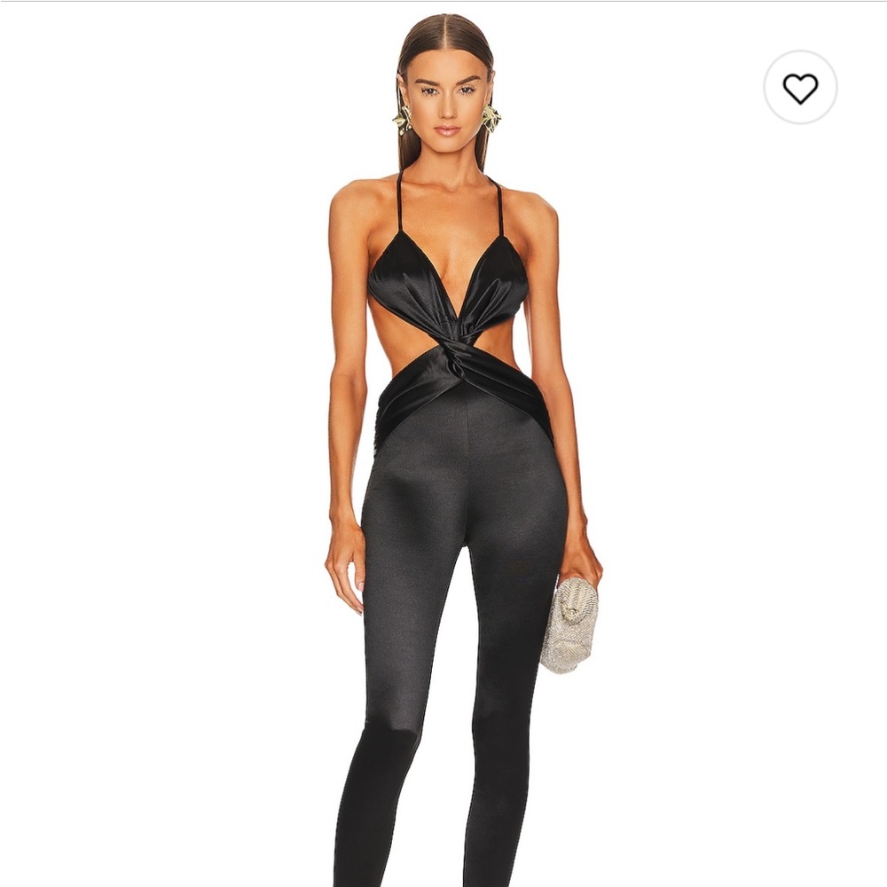 REVOLVE Michael Castello Black jumpsuit. SIZE XL